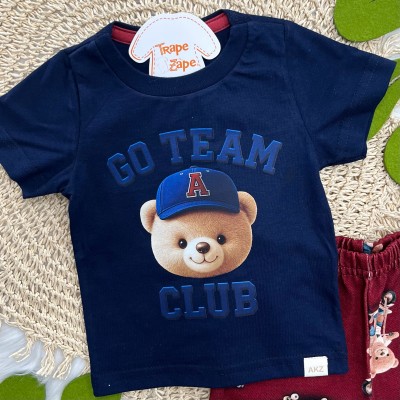 Conj. Camiseta Go Team Club e Bermuda - Marinho